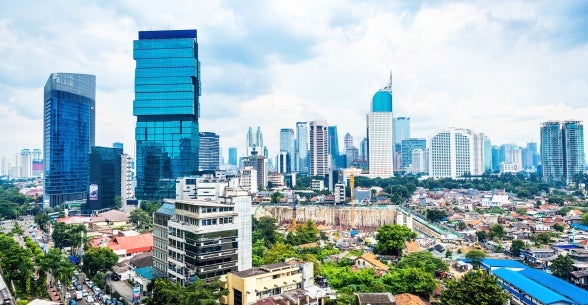 Skyline of Jakarta, Indonesia 